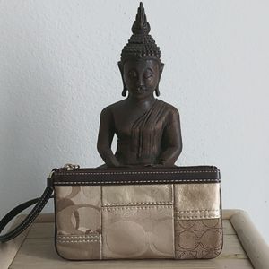 COACH Signature C Patchwork Wristlet